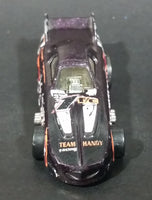 1999 Hot Wheels Mega Graphics Pontiac Firebird Funny Car Dark Black Purple Die Cast Toy Car Vehicle - Treasure Valley Antiques & Collectibles