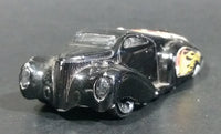 2004 Hot Wheels Crooze Ooz Coupe Black with Flames Die Cast Toy Car Vehicle McDonald's Happy Meal 6/8 - Treasure Valley Antiques & Collectibles