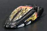 2004 Hot Wheels Crooze Ooz Coupe Black with Flames Die Cast Toy Car Vehicle McDonald's Happy Meal 6/8 - Treasure Valley Antiques & Collectibles