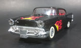 Vintage Majorette '57 Chevy Bel Air Black w/ Flames 1/34 Scale Die Cast Toy Model Car Vehicle w/ Opening Doors - Treasure Valley Antiques & Collectibles