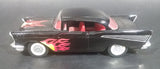 Vintage Majorette '57 Chevy Bel Air Black w/ Flames 1/34 Scale Die Cast Toy Model Car Vehicle w/ Opening Doors - Treasure Valley Antiques & Collectibles