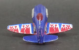 2006 Hot Wheels Aerial Attack Mad Propz Dark Blue Die Cast Toy Airplane - Treasure Valley Antiques & Collectibles