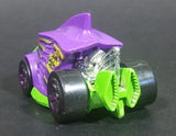 2014 Hot Wheels Monster Mission Piranha Terror Purple Lime Green Die Cast Toy Car Vehicle - Treasure Valley Antiques & Collectibles