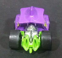 2014 Hot Wheels Monster Mission Piranha Terror Purple Lime Green Die Cast Toy Car Vehicle - Treasure Valley Antiques & Collectibles