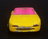 1992 Hot Wheels Mazda MX-5 Miata Convertible Yellow & Pink Die Cast Toy Sports Car Vehicle - Treasure Valley Antiques & Collectibles