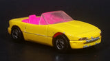 1992 Hot Wheels Mazda MX-5 Miata Convertible Yellow & Pink Die Cast Toy Sports Car Vehicle - Treasure Valley Antiques & Collectibles