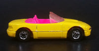 1992 Hot Wheels Mazda MX-5 Miata Convertible Yellow & Pink Die Cast Toy Sports Car Vehicle - Treasure Valley Antiques & Collectibles