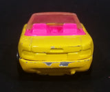 1992 Hot Wheels Mazda MX-5 Miata Convertible Yellow & Pink Die Cast Toy Sports Car Vehicle - Treasure Valley Antiques & Collectibles