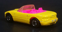 1992 Hot Wheels Mazda MX-5 Miata Convertible Yellow & Pink Die Cast Toy Sports Car Vehicle - Treasure Valley Antiques & Collectibles