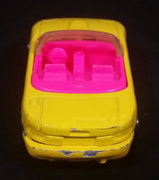 1992 Hot Wheels Mazda MX-5 Miata Convertible Yellow & Pink Die Cast Toy Sports Car Vehicle - Treasure Valley Antiques & Collectibles