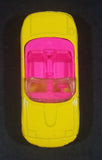 1992 Hot Wheels Mazda MX-5 Miata Convertible Yellow & Pink Die Cast Toy Sports Car Vehicle - Treasure Valley Antiques & Collectibles