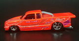 2000 Hot Wheels First Editions 1998 Chevy Pro Stock S10 Truck Neon Orange Die Cast Toy Race Car Vehicle - Treasure Valley Antiques & Collectibles