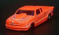 2000 Hot Wheels First Editions 1998 Chevy Pro Stock S10 Truck Neon Orange Die Cast Toy Race Car Vehicle - Treasure Valley Antiques & Collectibles