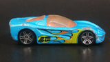 2009 Hot Wheels Airshot Super Drop 40 Somethin' Light Satin Blue Die Cast Toy Car Vehicle - Treasure Valley Antiques & Collectibles