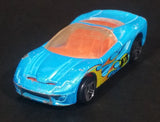 2009 Hot Wheels Airshot Super Drop 40 Somethin' Light Satin Blue Die Cast Toy Car Vehicle - Treasure Valley Antiques & Collectibles