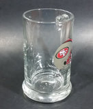 San Francisco 49ers NFL Football Team 5 1/2" Glass Cup with Red & Gold Helmet Sports Collectible - Treasure Valley Antiques & Collectibles