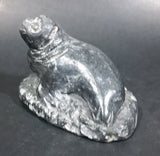 Jolin Canada Seal Soapstone Carved Sculpture Ornament w/ Original Sticker - Treasure Valley Antiques & Collectibles