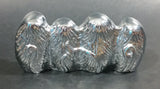 Four Wise Monkeys See No Evil Hear No Evil Speak No Evil Have No Fun Metal Sculpture - Nickel? - Treasure Valley Antiques & Collectibles