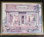 Vintage Kay Lamb Shannon "Uncle Joe's Trading Post" Country Scene Coca-Cola Crown Cola 8 x 10 Framed Print - Treasure Valley Antiques & Collectibles