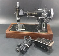 Rare Antique Hamilton Beach Eatonia "Eatons" Black Sewing Machine with Pedal Model A - Treasure Valley Antiques & Collectibles