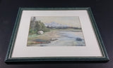 "Mt. Baker From The White Rock" Watercolor Framed Painting by Irene Duff - Nanaimo Arts Council - British Columbia Art - Treasure Valley Antiques & Collectibles