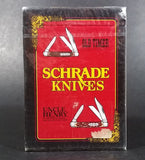 Vintage 1980s Schrade Knives Old Timer Uncle Henry Playing Cards Sealed Still New in Package - Treasure Valley Antiques & Collectibles