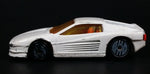 1987 Hot Wheels Ferrari Testarossa White Die Cast Toy Car Vehicle - Ultra Hots - Treasure Valley Antiques & Collectibles