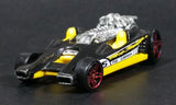 2013 Hot Wheels Triple Track Twister Honda Racer Black Yellow Die Cast Toy Race Car Vehicle - Treasure Valley Antiques & Collectibles