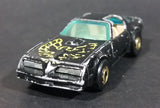 Rare Vintage 1982 Hot Wheels Hot Ones Hot Bird Black Yellow Die Cast Toy Car Vehicle - Gold Wheels