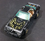 Rare Vintage 1982 Hot Wheels Hot Ones Hot Bird Black Yellow Die Cast Toy Car Vehicle - Gold Wheels