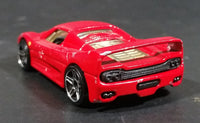 2007 Hot Wheels All Stars Ferrari F50 Red Die Cast Toy Dream Super Car Vehicle