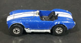 1983 Hot Wheels Hot Ones Classic Cobra Convertible Blue Die Cast Toy Car Vehicle w/ Opening Hood - Treasure Valley Antiques & Collectibles