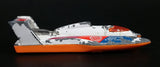 2000 Hot Wheels Forces of Nature Hydroplane White Die Cast Toy Speed Boat Oceanic One Research Vehicle - Treasure Valley Antiques & Collectibles