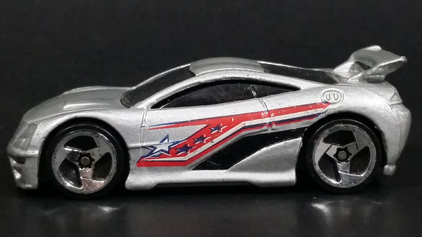 2002 Hot Wheels Spinnin' Rim Seared Tuner Silver Die Cast Toy Car Vehicle - Treasure Valley Antiques & Collectibles