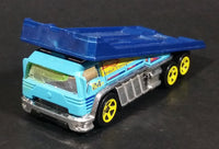 2013 Hot Wheels City Works Back Slider Truck Light Blue Die Cast Toy Car Vehicle - Treasure Valley Antiques & Collectibles