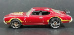 2010 Hot Wheels Hot Auction Olds 442 Metallic Red Die Cast Toy Muscle Car Vehicle - Treasure Valley Antiques & Collectibles