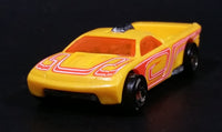 2008 Hot Wheels Trick Tracks Bedlam Truck Yellow Die Cast Toy Car Vehicle - Treasure Valley Antiques & Collectibles