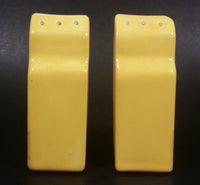 Vintage Saskatoon, Saskatchewan Yellow Ceramic Grain Elevators Salt & Pepper Shaker Set - Treasure Valley Antiques & Collectibles