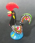 Vintage Portuguese Hand Painted Metal Chicken "Good Luck Rooster" Decorative Ornament - Treasure Valley Antiques & Collectibles