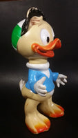 Vintage Original 1962 Elephantino Walt Disney Productions Racing Track Louie Duck 10" Rubber Squeezable Toy Figure - Treasure Valley Antiques & Collectibles