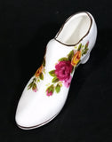 1960s Ashleydale England Fine Bone China Porcelain Collectible Decorative Shoe - Treasure Valley Antiques & Collectibles