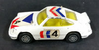 Vintage 1970s Corgi Juniors Porsche Carrera #4 White Die Cast Toy Race Car Vehicle Made in Great Britain - Treasure Valley Antiques & Collectibles