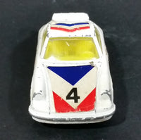 Vintage 1970s Corgi Juniors Porsche Carrera #4 White Die Cast Toy Race Car Vehicle Made in Great Britain - Treasure Valley Antiques & Collectibles