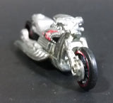 2005 Hot Wheels First Editions Realistix Airy 8 Metalflake Silver Motorcycle Die Cast Toy Vehicle - Treasure Valley Antiques & Collectibles