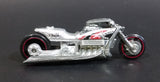 2005 Hot Wheels First Editions Realistix Airy 8 Metalflake Silver Motorcycle Die Cast Toy Vehicle - Treasure Valley Antiques & Collectibles