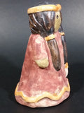 Hand Painted Small Native Girl Ceramic Figurine Numbered 14 - Treasure Valley Antiques & Collectibles