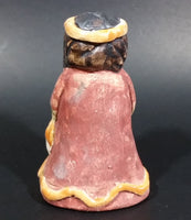 Hand Painted Small Native Girl Ceramic Figurine Numbered 14 - Treasure Valley Antiques & Collectibles