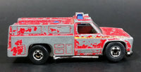 1982 Hot Wheels Flying Colors Rescue Ranger Red Fire Truck Die Cast Toy Car Vehicle - BW - Blue Lights - Treasure Valley Antiques & Collectibles