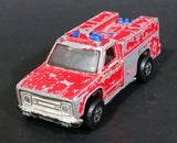 1982 Hot Wheels Flying Colors Rescue Ranger Red Fire Truck Die Cast Toy Car Vehicle - BW - Blue Lights - Treasure Valley Antiques & Collectibles