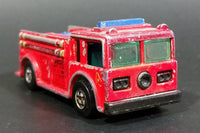 1982 Hot Wheels Fire Eater Red Fire Truck Die Cast Toy Car Vehicle - BW - Blue Lights - Treasure Valley Antiques & Collectibles